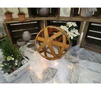 RUSTIQUE DÉCO BOULE DE JARDIN BOULE DÉCORATIVE ROUILLE NOBLE 40CM