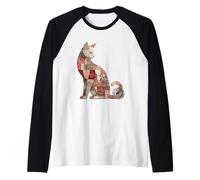 Rustique Floral Patchwork Chat Folk Couvre-lit Motif Vintage Manche Raglan