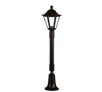 Rustique Lampe Noir Aluminium 86cm E27 Wegeleuchte Jardin Minerva