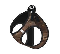 Rustique Old Barn Laisse réfléchissante pour petits chiens et chats, avec imprimé bois de vieille grange, gilet réglable pour la marche, la randonnée