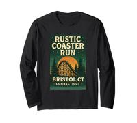 Rustique Sous-verre Run Shirt Vintage Roller Thrill Bristol CT Manche Longue
