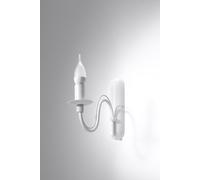 Rustique Wandleuchte E14 Blanc Mur Applique Murale Lampe Maison Intérieure