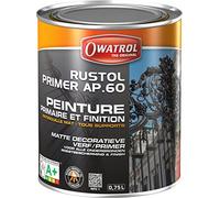 Rustol Primer AP.60 - Primaire mat antirouille - Owatrol - 0,75 L Gris