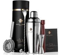 Rusty Barrel - Coffret à Cocktail Mayfair - Kit Cocktail avec Shaker Cocktail en INOX de Style Manhattan | Cocktail Shaker Kit, Kit Barman, Cocktail Kit Complet | dans Une Boîte Cadeau Luxueuse