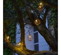 Lumisky Guirlande solaire RUSTY LIGHT – 10 cages, 4 m – 12