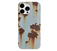 Rusty Phone Case, Vintage Rusty Glossy Phone Cases, Creative Vintage Industrial Iron Inspired Shockproof TPU Cover, Compatible with 16/15/14/13/12/11 ProMax Xr Xs Plus (for15promax,#1,Matte)