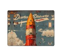 Rusty Rocket Tapis d'intérieur doux lavable pour salon, chambre à coucher, salon - 160 x 121 cm