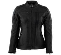 Rusty Stitches Alice, veste en cuir pour femmes 44 Noir Noir