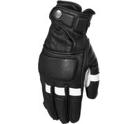 Rusty Stitches Calvin Gant de moto, Noir/Blanc, Taille L