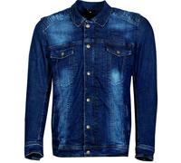 Rusty Stitches Carl Thomas, chemise/veste textile 4XL Bleu Bleu