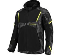 Rusty Stitches Carlo Camo, veste en textile XXL Noir/Gris/Jaune Néon Noir/Gris/Jaune Néon
