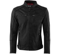 Rusty Stitches Chase Veste en cuir de moto, noir, taille S pour homme