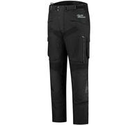 Rusty Stitches Cliff, pantalon textile imperméable Court 32 Noir Noir