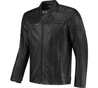 Rusty Stitches Cooper Blouson en cuir de moto, noir, Taille 4XL