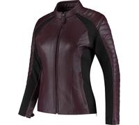 Rusty Stitches Donna, veste en cuir pour femmes 46 Mauve/Noir Mauve/Noir