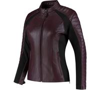 Rusty Stitches Donna, veste en cuir pour femmes 40 Mauve/Noir Mauve/Noir