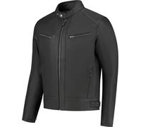 Rusty Stitches Dorian Blouson en cuir de moto, noir, Taille M