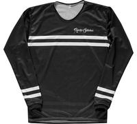 Rusty Stitches Flattrack Stripes, jersey XL Noir/Blanc Noir/Blanc