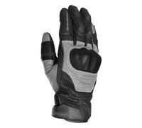 Rusty Stitches Connor, gants perforés M Noir/Gris Noir/Gris