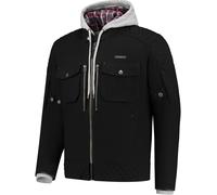 Rusty Stitches Glenn Blouson textile de moto, noir, taille 2XL pour homme