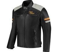 Blouson Moto Rusty Stitches Jari V2 Noir/Gris clair/OrM Noir,Gris clair,Or