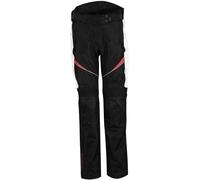 Rusty Stitches Jenny Pantalon textile de moto de dames, Noir/Blanc/Rouge, Taille 48