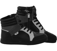 Rusty Stitches Joey Chaussures de moto, noir/gris, Taille 44