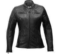 Rusty Stitches Joyce Veste en cuir de moto pour dames, noir, taille 36 pour femmes