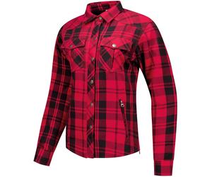 Rusty Stitches Liss V2, chemise/veste textile femmes 46 Rouge/Noir Rouge/Noir