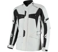 Rusty Stitches Luke Veste textile moto imperméable, Gris clair/Noir, Taille XL
