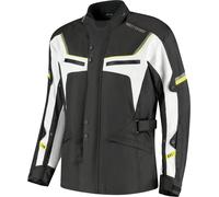 Rusty Stitches Luke Veste textile moto imperméable, noir/jaune, Taille S