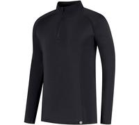 Rusty Stitches Merino Baselayer 200 Half Zip, chemise fonctionne 3XL Noir Noir