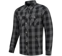 Rusty Stitches Neil Chemise de moto, noir/gris, Taille M
