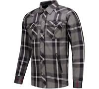 Rusty Stitches Neil V2, chemise/veste textile 3XL Gris/Blanc/Noir Gris/Blanc/Noir