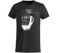 Rusty Stitches Polly T-shirt dames, noir, taille L pour femmes