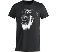 Rusty Stitches Polly T-Shirt, noir, taille S pour homme