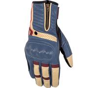 §Gants Moto Rusty Stitches Simon Bleu-Beige§