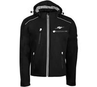 Rusty Stitches Stan Veste textile moto, Noir/Blanc, Taille 3XL