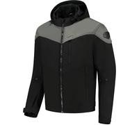 Rusty Stitches William Blouson textile moto moto, noir-gris, taille L pour homme