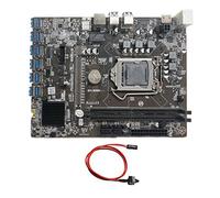 RUSWEST Carte MèRe 'Exploitation MinièRe B250C BTC + Câble de Commutation 12XPCIE vers USB3.0 Emplacement GPU LGA1151 Prise en Charge de la Carte MèRe 'Ordinateur DDR4 DIMM RAM