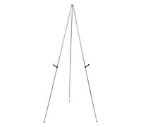 Rutaqian Chevalet d'affichage - Chevalet de Sol Portable Pliable pour trépied instantané d'artiste - Affiche d'art réglable Support en métal Facile à Plier pour Affichage, Mariage, Peinture Argent