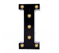 Rutaqian LED Noir Lettres Signe s'allument pour la veilleuse Maison fête Anniversaire Mariage noël Barre décoration Je
