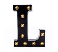 Rutaqian LED Noir Lettres Signe s'allument pour la veilleuse Maison fête Anniversaire Mariage noël Barre décoration L