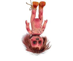Rutaqian Poupée zombie effrayante d'Halloween - Accessoire de décoration de maison hantée - Décoration d'Halloween effrayante pour fille