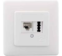 Rutenbeck IAE/UAE8(6)#13311201 Prise téléphone à visser blanc pur