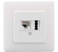 Rutenbeck IAE/UAE8(6)#13311201 Prise téléphone à visser blanc pur