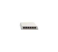 Rutenbeck PP-ClassEA iso-6 Ap rw - Patch Panel - ClassEA iso - Oberfläche montierbar, geeignet für Wandmontage, Desktop, DIN schienenmontierbar - RJ-45 X 6 - Pure White, RAL 9010
