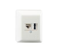 RUTENBECK Prise de raccordement Cat3 AP 2xRJ12 RAL9010 rws
