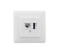 RUTENBECK Prise de raccordement Cat3 UP RAL 9010 IAE/UAE8(6)-TAE6F+N