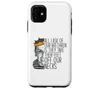 Ruth Bader Ginsburg Ask Feet Off Our Necks RBG Meme on Back Coque pour iPhone 11